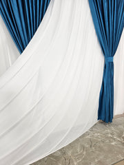 Black Friday Draperie din catifea albastra azur blackout 90%