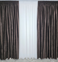 Draperie din Catifea Maro Închis blackout 90%