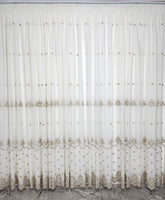 Perdea Amanda crem ivoire material plin ca textura tip in