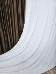 Perdea Claire crem din material plin ca textura tip in gros