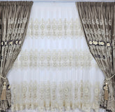 Set Diamant: perdea cu bordura de catifea si draperie catifea 3d