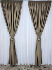 Draperie simpla grej blackout 90%, model Damian