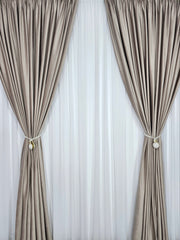 Draperie Aldi catifea crem capucino roz blackout 90%