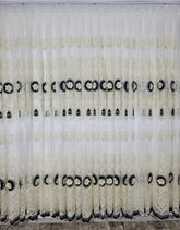 Perdea Victoria din tul cu broderie neagra 3D