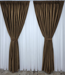 Draperie catifea maro ciocolata Blackout 90%