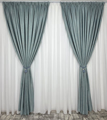 Colectia Lucy turcoaz:Set Ideal pentru Livinguri si Dormitoare in Nuante de Turcoaz, Alb, Gri, Crem sau Bej - Confectionat pe Comanda