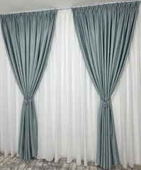 Colectia Lucy turcoaz:Set Ideal pentru Livinguri si Dormitoare in Nuante de Turcoaz, Alb, Gri, Crem sau Bej - Confectionat pe Comanda