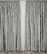 Draperie Milano catifea gri cu insertii aurii