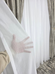 Draperie Milano catifea grej deschis cu insertii aurii