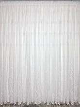 Perdea alba material plin ca textura, bamboo cu broderie alba model Soare