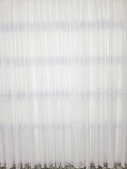 Perdea Aurelian bamboo cu broderie sparta cu 4 randuri