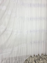 Perdea Aurelian bamboo cu broderie sparta cu 4 randuri