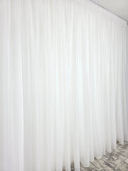 Perdea crem din material plin ca textura, cu sclipici model Santorini