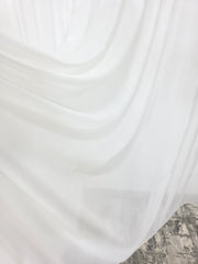 Perdea crem din material plin ca textura, cu sclipici model Santorini