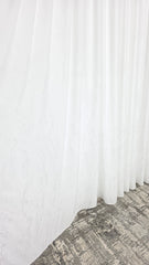 Perdea Denis din matase moale premium pe jumatate cu insertii argintii, varianta 3