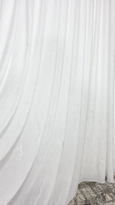 Perdea Denis din matase moale premium pe jumatate cu insertii argintii, varianta 3