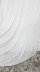 Perdea Milano crem cu sidef din matase cu crep