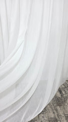 Perdea Milano crem cu sidef din matase cu crep