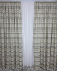 Draperie George semioapca in nuante de crem maro