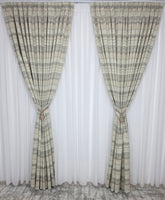 Draperie George semioapca in nuante de crem maro