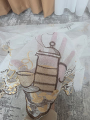 Perdea bucatarie Cod: B1, inaltime maxim de 2,10 metri