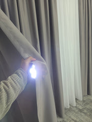 Draperie gri blackout Ideală pentru Livinguri Moderne și Dormitoare în Nuanțe Crem, Bej sau Alb