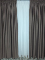 Draperie simpla grej roze blackout 90% Ideala pentru interioare crem,bej,gri sau albe