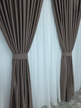 Colectia Blackout Varianta 206 Perdea Alba Voal Premium Jorjet si Draperie Simpla Grej Roze Blackout 80-95% pentru Living si Dormitor in Nuante Crem, Grej si Roz Pudrat