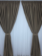 Draperie simpla maro deschis blackout 90% (Varianta 306)