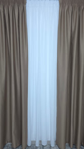 Draperie simpla capucino blackout 80% varianta 110