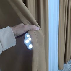Draperie simpla caramel cu lapte blackout Ideală pentru Livinguri și Dormitoare în Nuanțe Crem, Bej sau Alb