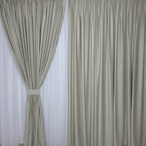 Draperie Simpla Catifea Bej Deschis Ivory Blackout 70% – Draperie eleganta pentru living si dormitor, confectionata pe comanda