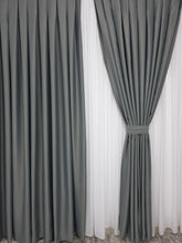 Draperie Gri Cenusiu Varianta 20 Blackout 80-95% pentru Living si Dormitor cu Mobilier Gri si Alb