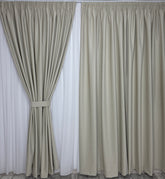 Draperie Premium Crem Usor Lucioasa Varianta 33 Catifea Garantat Opaca 100% blackout