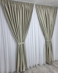 Draperie Premium Crem Usor Lucioasa Varianta 33 Catifea Garantat Opaca 100% blackout
