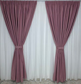 Set Premium Roz Catifea Usor Lucioasa Blackout Total – Nu Permite Deloc Patrunderea Luminii – Ideal pentru Livinguri si Dormitoare Elegante – Confectionat pe Comanda Casablanca Magazin