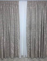 Draperie Venti Crem Gri Grej Tip Vopsea Decorativa – Ideala pentru Living si Dormitor in Nuanțe Crem, Bej si Alb