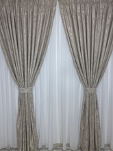Draperie Venti Bej-Crem Texturata cu Aspect de Vopsea Decorativa – Ideala pentru Living si Dormitor in Nuanțe Crem, Bej si Grej