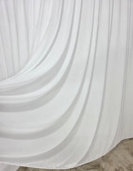 Ideala pentru Living si Dormitor – Perdea Geanina Alba din Material Plin ca Textura, cu Cadere Grea si Model Liniute – Potrivita cu Pat sau Canapea Crem, Bej ori Gri, Pereti Albi – Confectionata pe Comanda