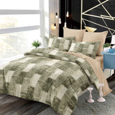 Lenjerie finet, grej cu forme geometrice, cerceaf cu elastic 160/180x200, Cod: B6038