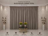 Set Premium – Perdea Matase Alb Pur Plina, Moale si Catifelata si Draperie Grej spre Gri Catifea Blackout Total – Nu Permite Deloc Patrunderea Luminii – Ideal pentru Livinguri si Dormitoare Elegante – Confectionat pe Comanda Casablanca Magazin