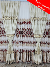 Draperie Petrina din catifea crem 3D