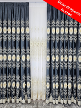 Draperie Londra din catifea cu broderie 3D