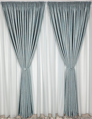 Perdea Lucy in bamboo turcoaz