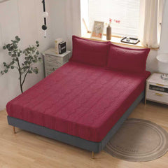 10 Culori la Set Husa Pilota Cocolino Premium Uni cu Model in Relief, 3 Piese – Husa de Pilota si 2 Fete de Perna 50x70 cm – Potrivit pentru Pat Dublu de 160x200 si 180x200 cm – Material Moale, Pufos si Cald, Disponibil in 10 Culori