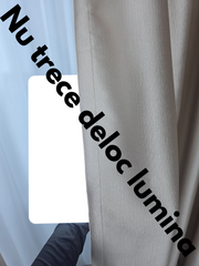 Draperie Paris Capucino Blackout – Draperie eleganta pentru living si dormitor, confectionata pe comanda, ideala pentru canapele crem, mobilier maro sau decoruri bej si lemn natur