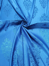 Draperie soft albastra model baroc