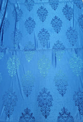 Draperie soft albastra model baroc