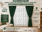 Set Esmeralda – ideal pentru livinguri naturale si dormitoare luminoase cu canapele crem, bej, gri sau accente verzi si mobilier lemn natur