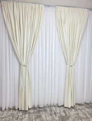 Black Friday Draperie Ivoire Din Catifea 70% Blackout